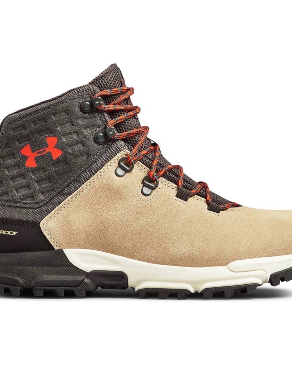 Under Armour Tan, Black & Red Hiking Boots